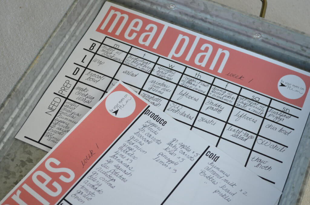 the what, why, & how of meal planning with FREE printable blank meal plan & grocery list | fixyoureyesonhim.com #free #printable #meal #planning #healthy #grocery #list